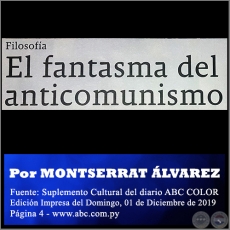 EL FANTASMA DEL ANTICOMUNISMO - Por MONTSERRAT LVAREZ - Domingo, 01 de Diciembre de 2019